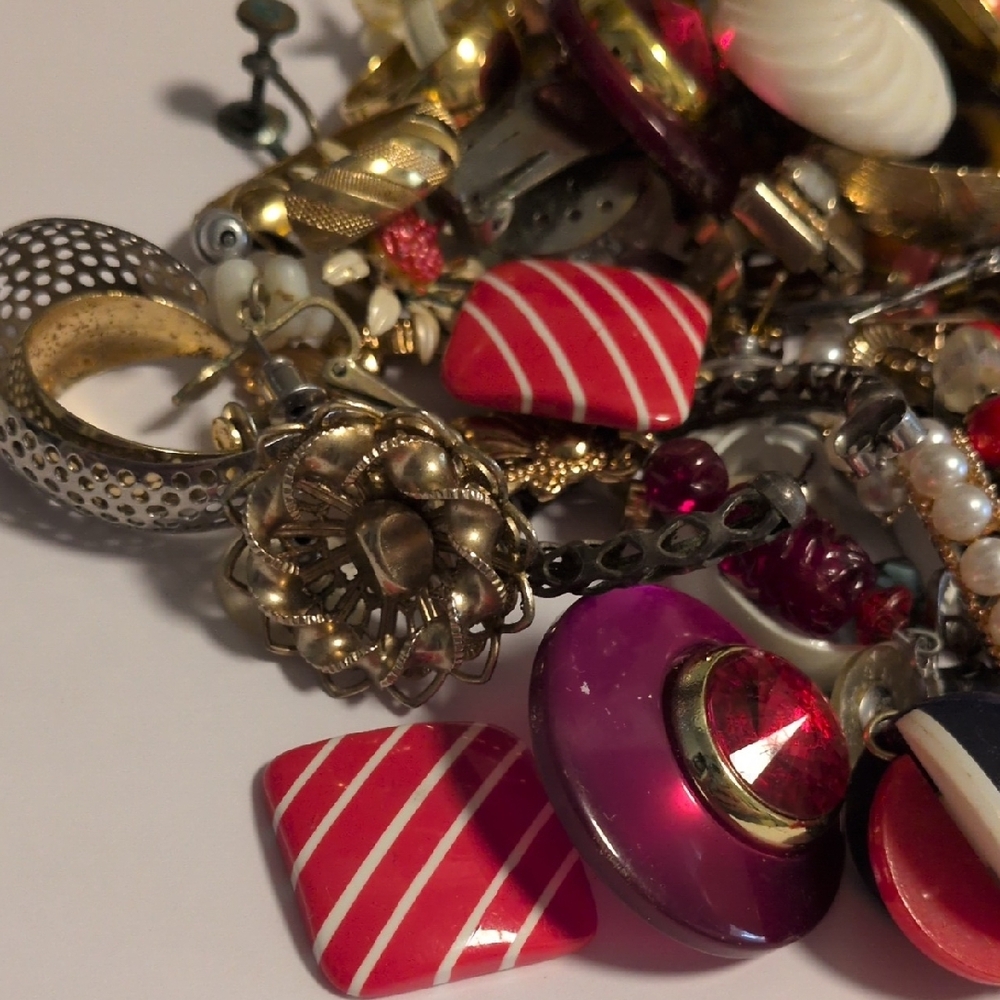 Chic Assorted Color Single Earrings Set / Broken … - image 2